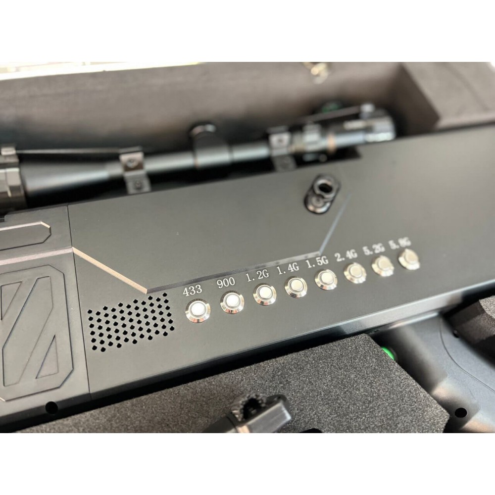 подавитель дронов ружье gw 1500. тактическое сооружение блокиратор дронов. рюкзак - подавитель бпла гарпия 170w. подавитель бпла. Gw-uav80p.